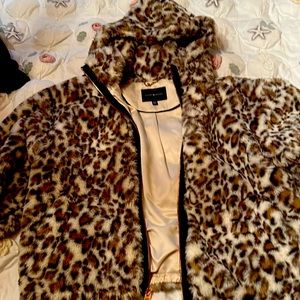 Leopard print bomber jacket light weight super comfortable